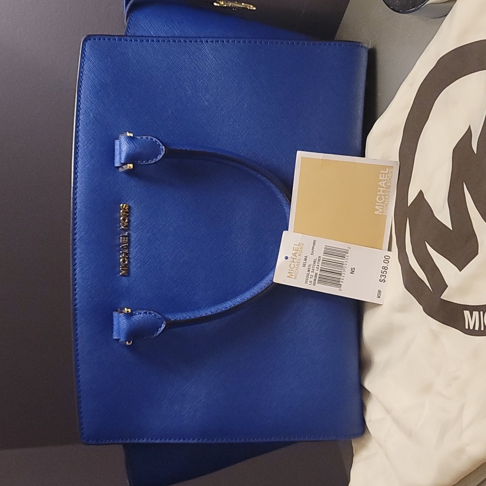 Michael Kors Satchel-Sapphire Blue